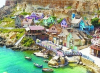 马耳他有个“大力水手村” 到处是彩色房子