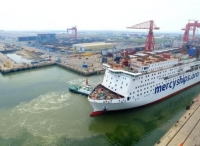 全球最大非官方医院船在天津建成顺利出坞