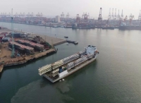 厦门中远海运物流中东海工项目2018年第一航次顺利启航
